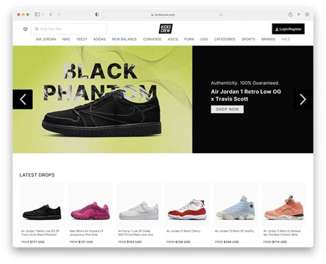 shoe rental website.